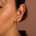 Wren │ Braided Huggie Earrings - Bee & Berry