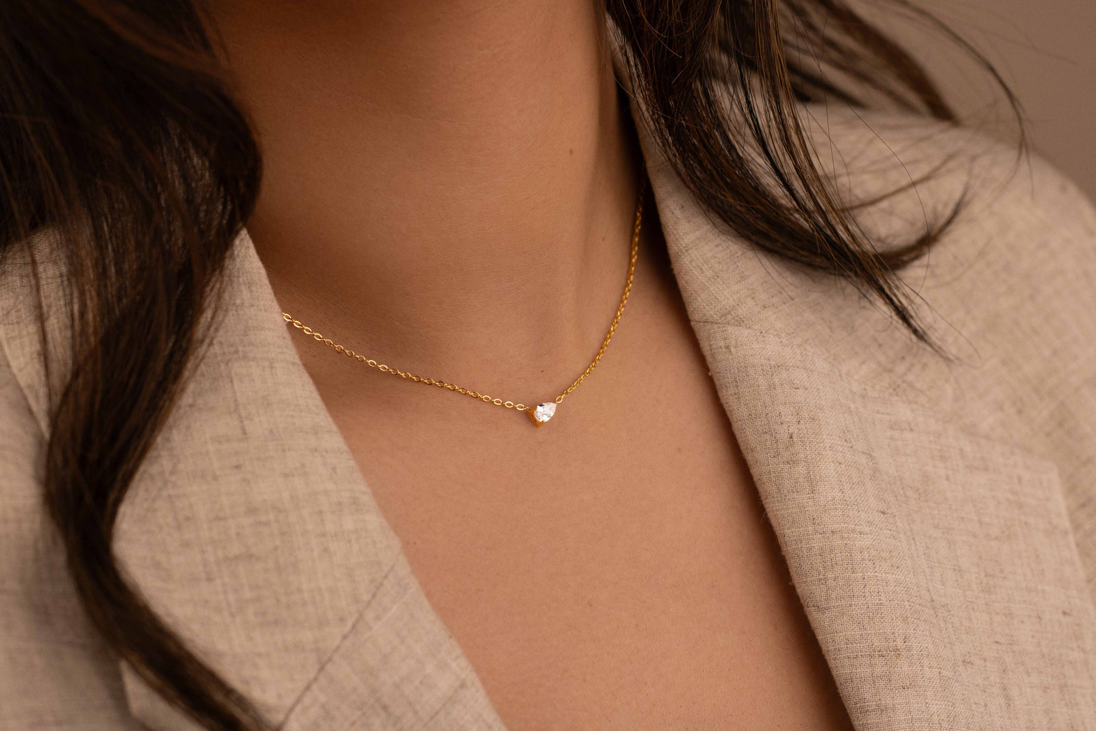 Thea┃Crystal Necklace - Bee & Berry