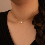 Leah │ Initial Letter Necklace - Bee & Berry