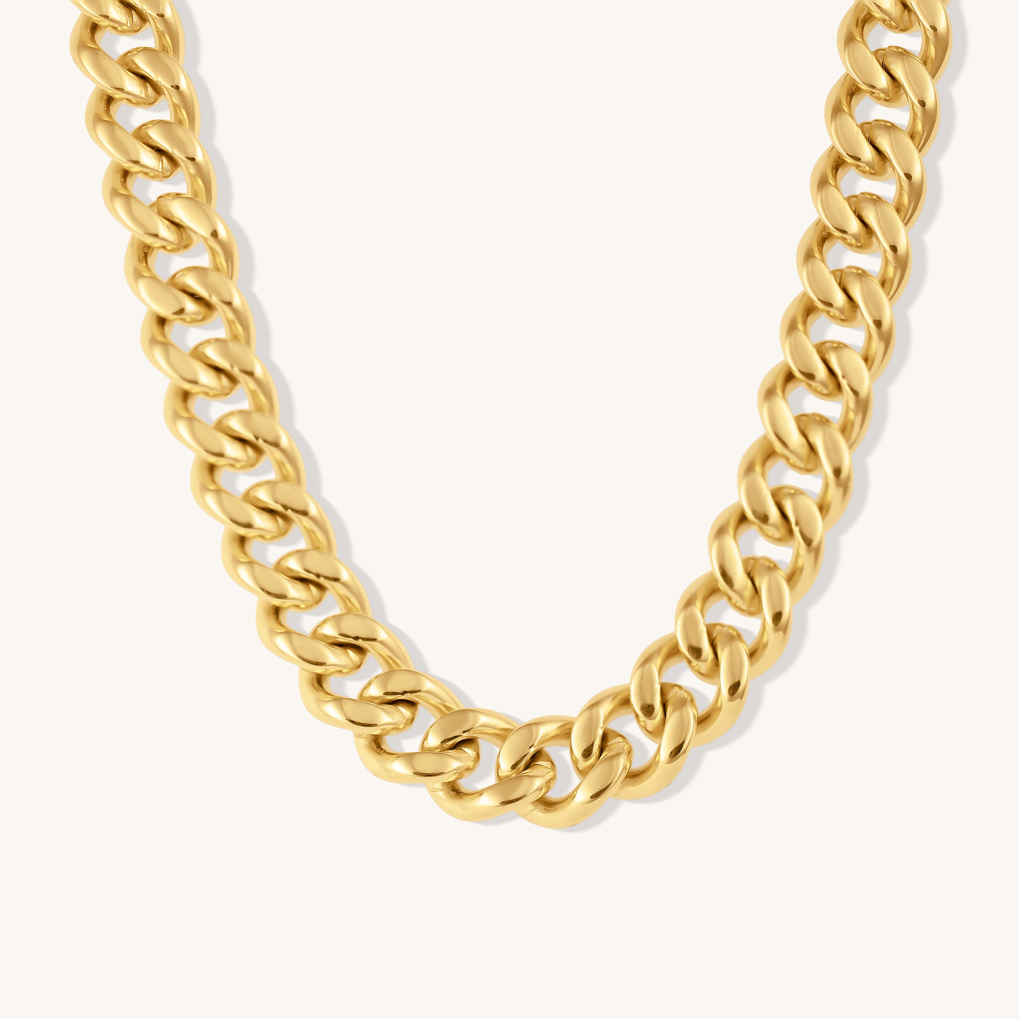 Siri┃Statement Cuban Chain Necklace - Bee & Berry