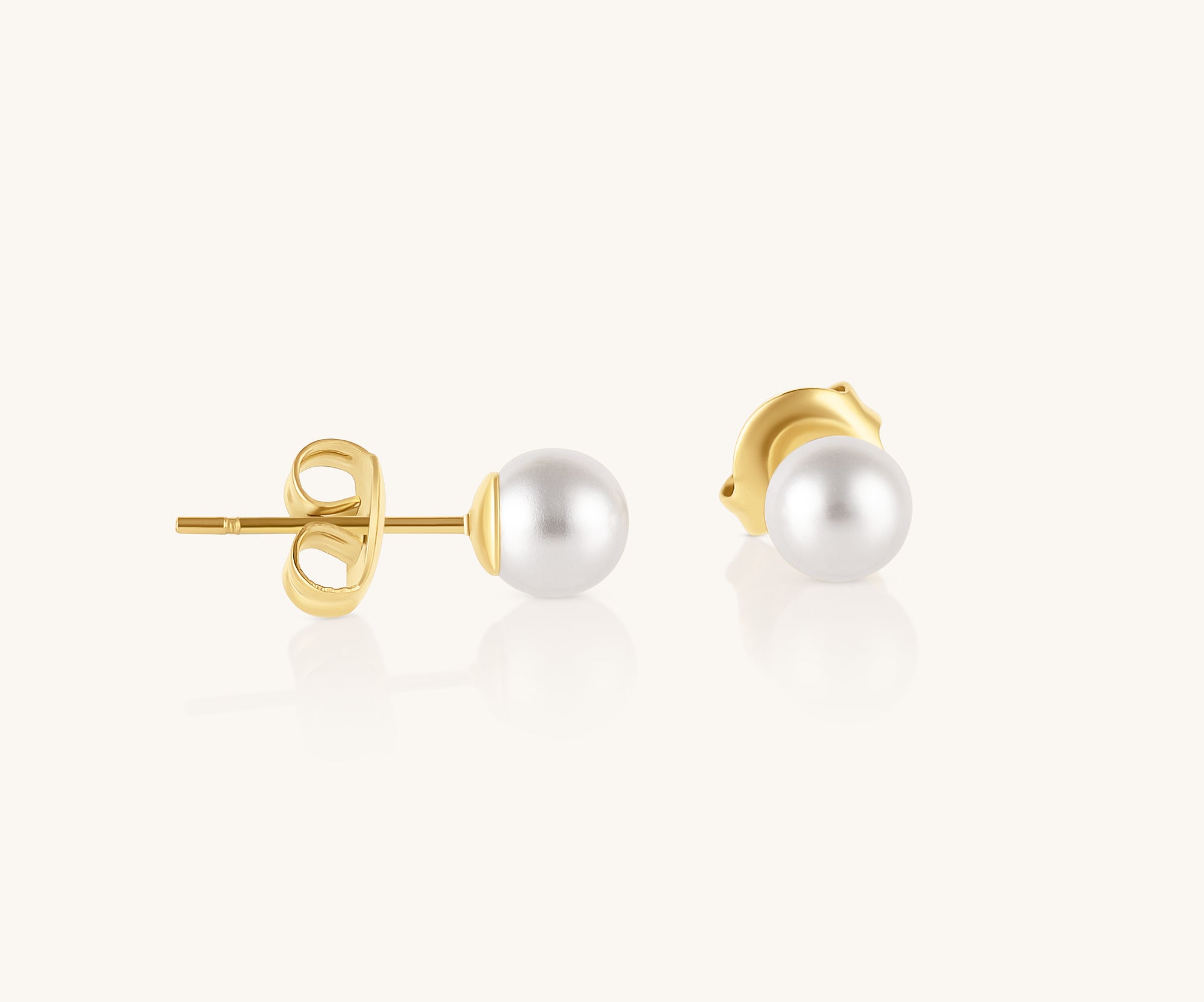 Zion│ Dainty Pearl Earrings - Bee & Berry